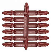 S2批头合金钢电动起子头PH2螺丝刀头加长双头十字风批头批咀