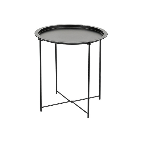 Modern minimalist small coffee table, bedside sofa side table, light luxury mini corner table, wrought iron small round table, tray table