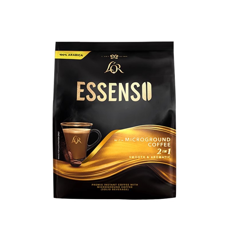 马来西亚原装进口LOR微研磨Essenso艾昇斯速溶咖啡粉二合一320g