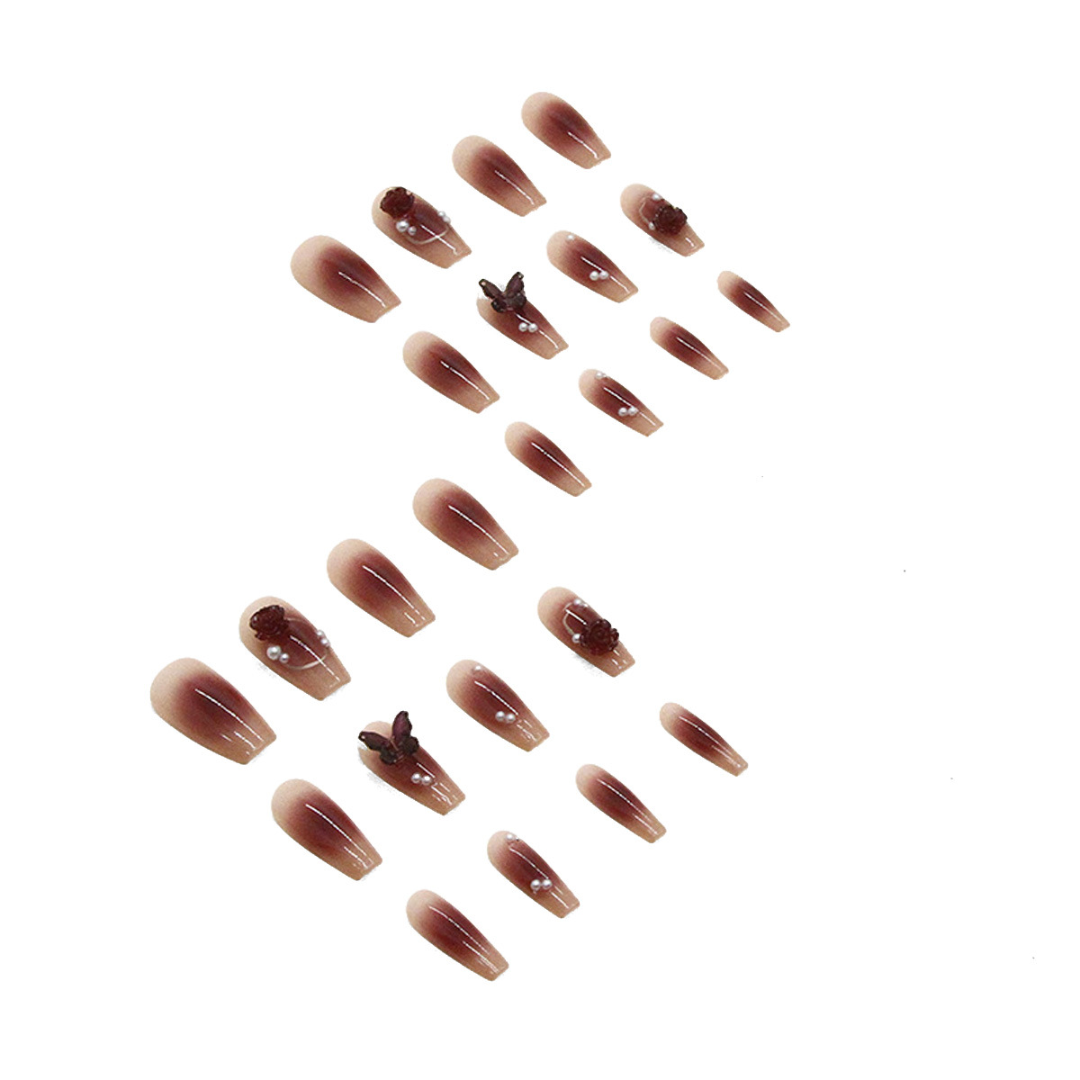 Manicure Butterfly Wear Ughins Premium Sense Pure Desire Wearable Ugh Patch Mediano y largo Fake Ugh Patch