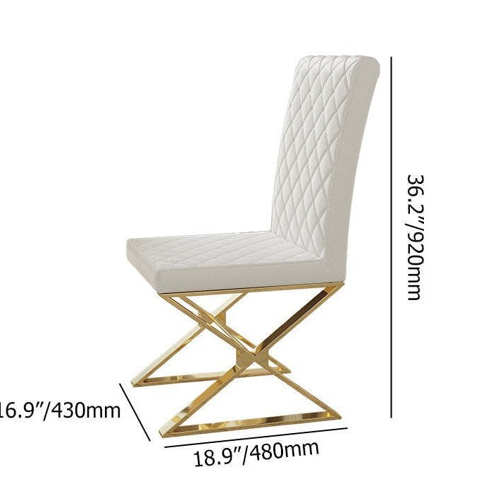 Fashionable Modern Stainless Steel Titanium Flannel Leather Dining Chair Hotel Club Home Casual Western Food Cafe Backrest Chair