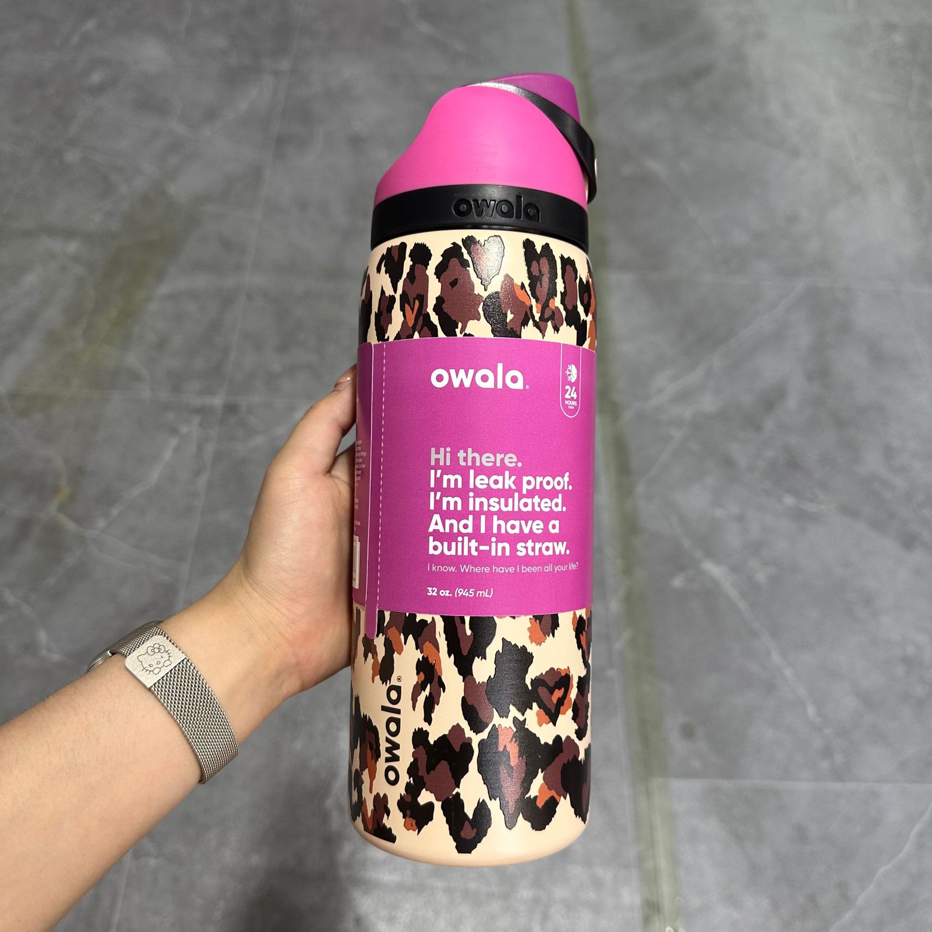 Owala en stock de gran capacidad portátil hervidor de agua al aire libre para hombres tazas de agua caliente de moda para mujeres tazas de fruta deportivas al por mayor
