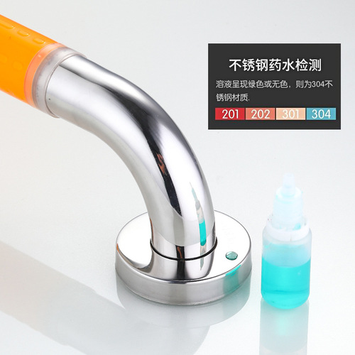 Wholesale elderly and disabled slip-resistant handles, simple plastic and stainless steel home bathroom toilet grab bars