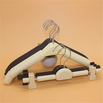 加粗无痕高档防滑衣架海绵防皱衣撑服装店展示衣挂家用晾晒衣服架