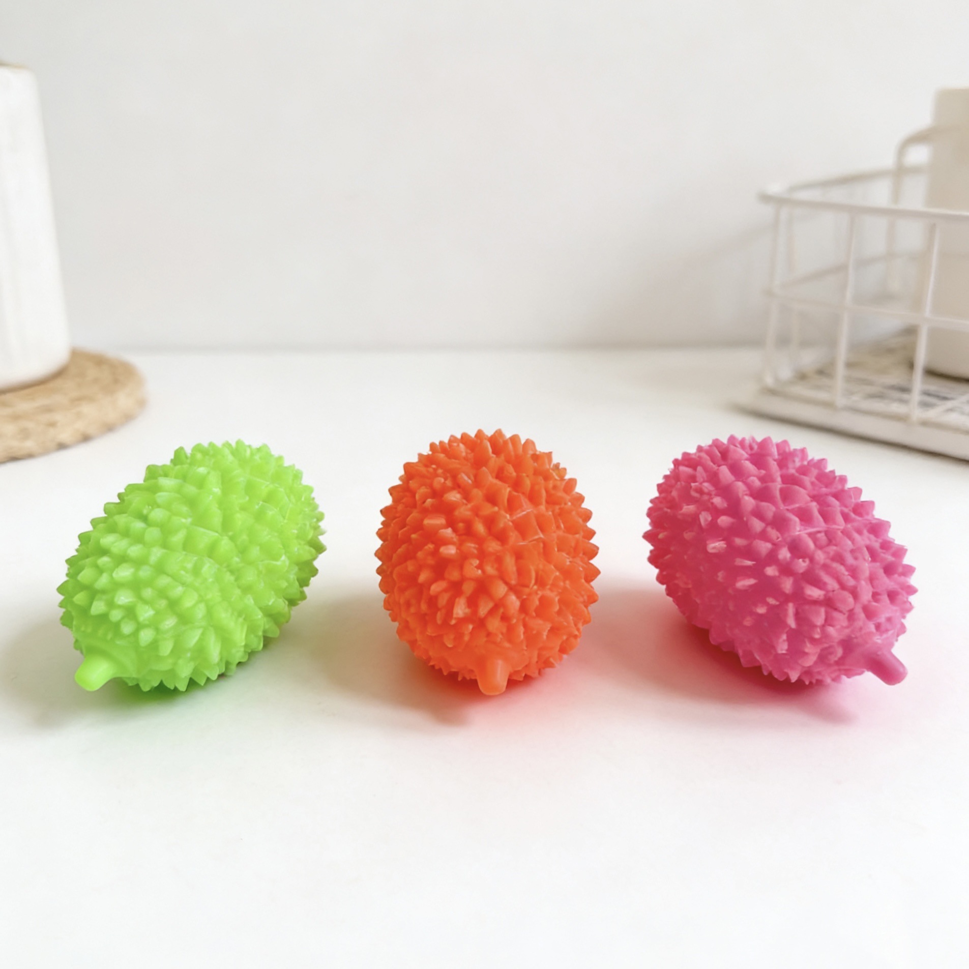 Nuevo juguete de voz para perros, simulación de durian, mordida de bolas, dientes molares resistentes a la mordida, juguetes para mascotas