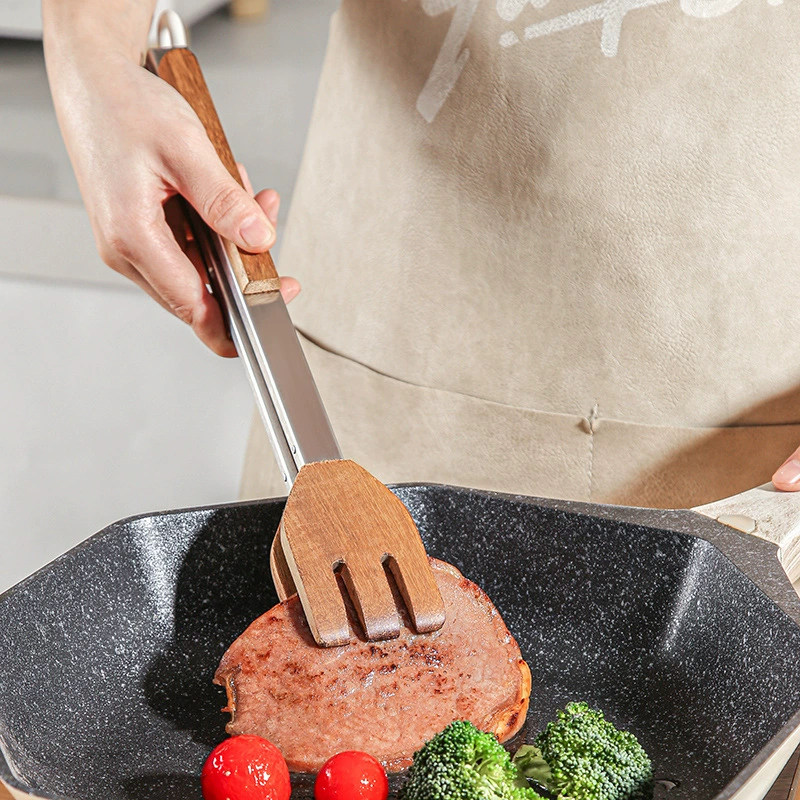 Новый грецкий орех шлифовальный утолщенный антибланк зажим многофункциональный ресторан отель зажим для барбекю стейк зажим для еды зажим