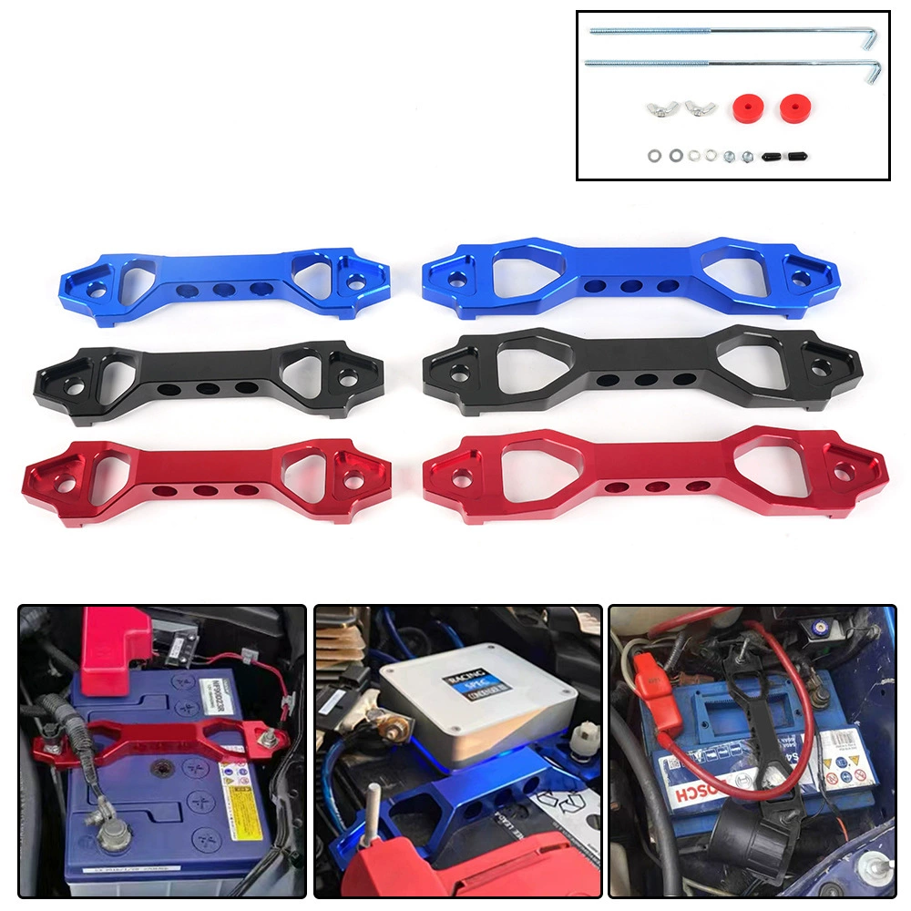 Трансграничные аксессуары для модификации автомобиля, кронштейн для крепления аккумулятора, зажим для аккумулятора, комбинированный комплект винтов, длинный и короткий квадратный заготовка