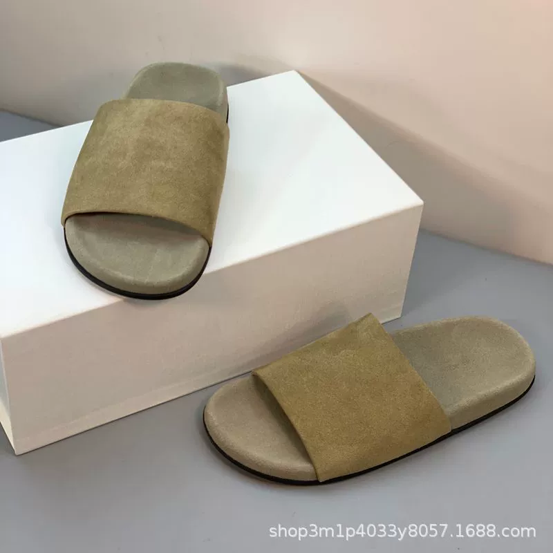 Летние комфортные универсальные слепоны для отдыха, натуральная кожа