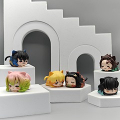 鬼滅の刃 竈門炭治郎 善逸 ニドコドール フィギュア 車の装飾品 Qバージョン人形
