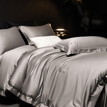 100s双股新疆长绒棉四件套全棉纯棉100床单被套酒店奢华床上用品