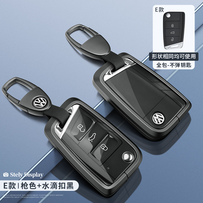 폭스 바겐 E 스마트 올 인 클루 시브 건 컬러 투명 + 워터 드롭 버클 블랙