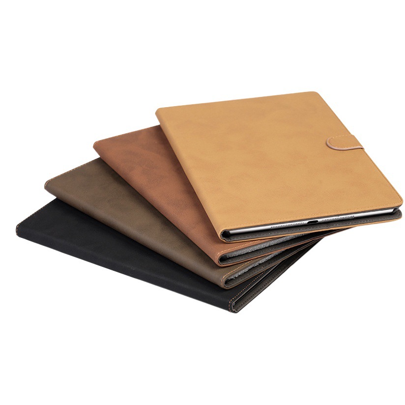 Funda con Tapa para iPad 11/10/9/8, Pro 11, Air 6/7 de 10.2 Pulgadas, de Cuero Sintético, con Soporte y Anticaída