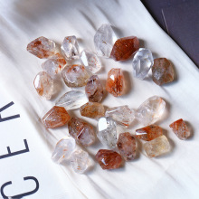 天然水晶黑金超七随形配件diy手工编织手链项链串珠材料项链配饰