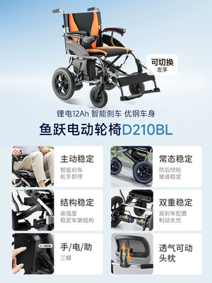 Foldable, Lightweight, Smart, Fully Automatic | Qatlanan elektrik velosipedlər - headrest-backrest-d210blexcellent-steel-framelithium-battery-12ah