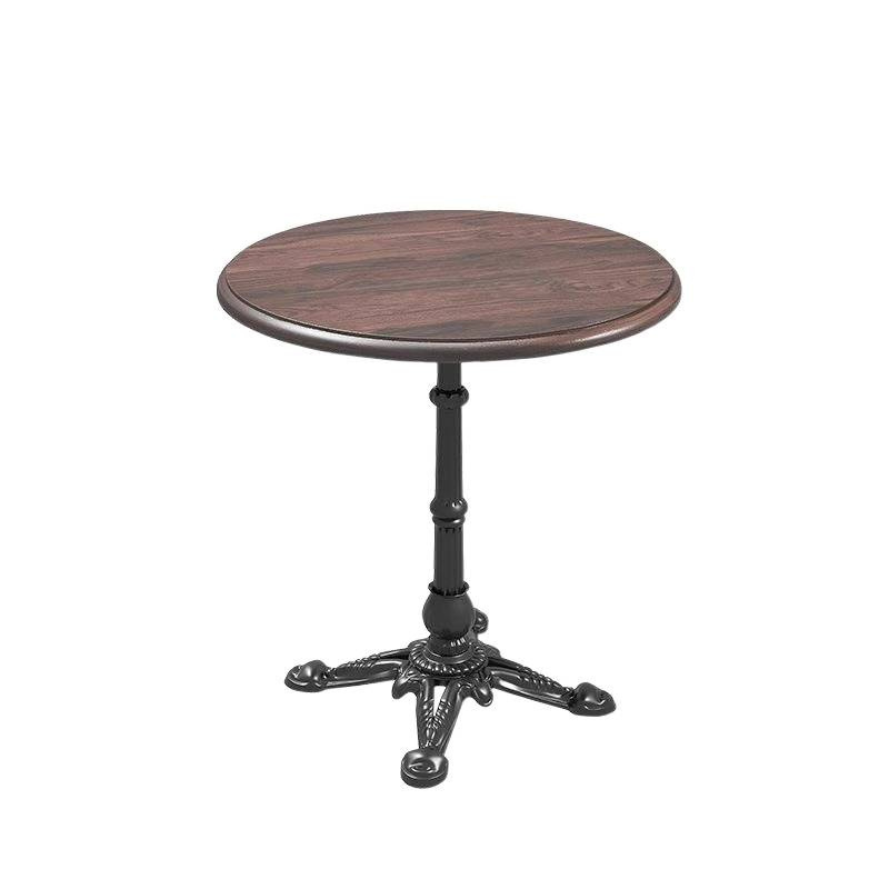 Mesa y silla de café retro combinación de dulces y sillas de panadería de leche y té, mesa de madera maciza, restaurante occidental americano, silla medieval