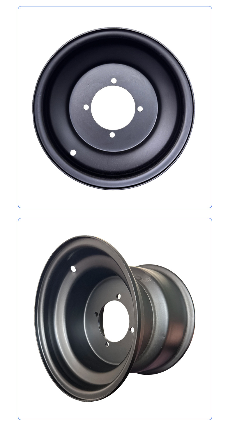 ATV Little Bull Beach Bike Accessories Tire Wheel Four-Hole Steel Rim 10*5 10*8 10inch Steel Rim Wheel