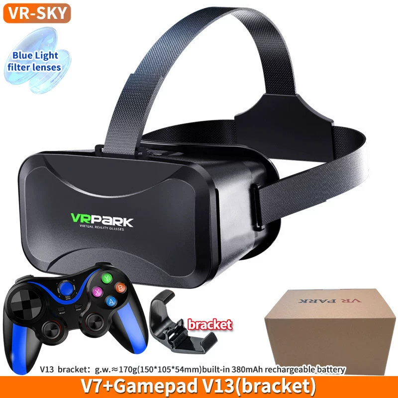 Популярные очки VRPARK Android виртуальная игра панорамная 3D кросс-бордер шлем BOX для мобильного телефона HD всё-в-одном VRV7