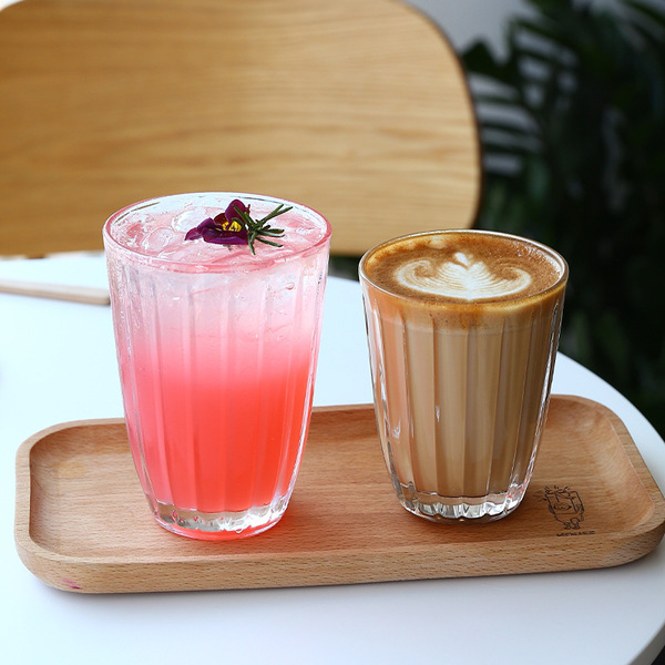Glass coffee creative tea cup for home use
