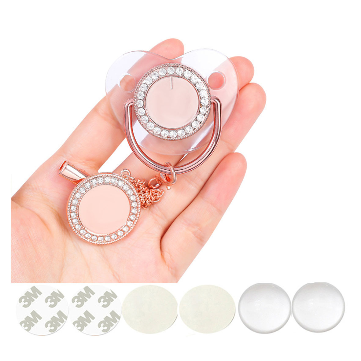 투명한 로즈 골드