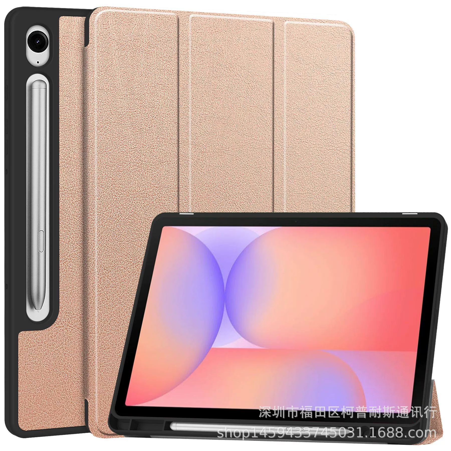 Подходящий чехол для Samsung Tab S10 Lite /S10FE /S9FE /S9 11-дюймовой плоской панели с отсеком для стилуса X400TPU
