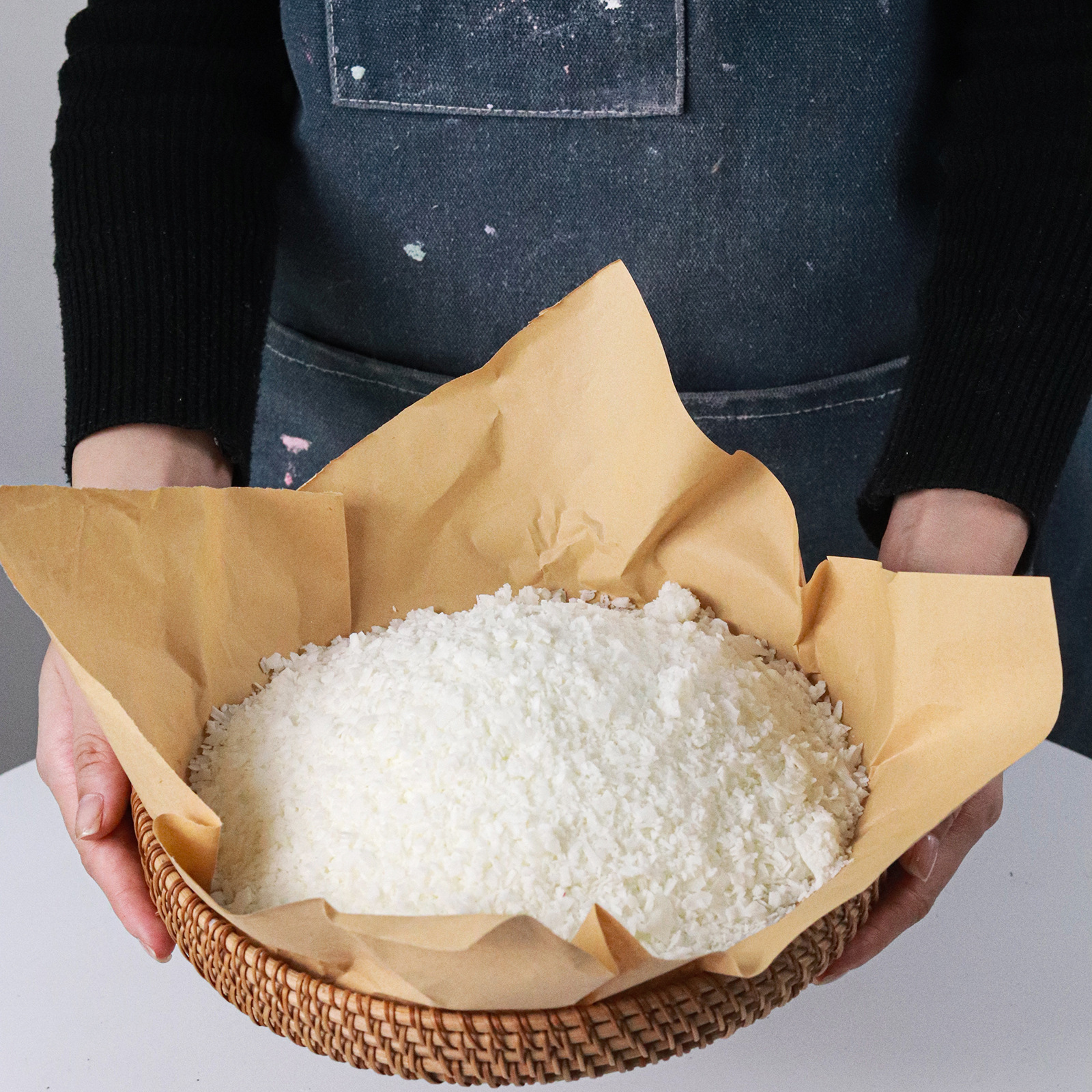 Sojavoks flager til aromaterapi lys 1000g aluminiumspose_voghion.com