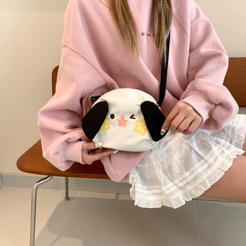 Новая внешнеторговая мультяшная сумка наклон сумка женский холст повседневная дикая сумка на плечо