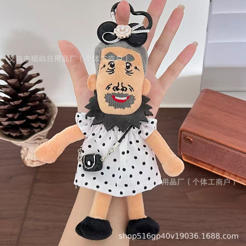 Quirky Grandpa Plush Hand Puppet Cartoon Doll Toy Creative Pendant Cute Gift Wholesale Set Dress-Up Quirky Grandpa Plush Hand Puppet Cartoon Doll Toy Creative Pendant Cute Gift Wholesale Set Dress-Up