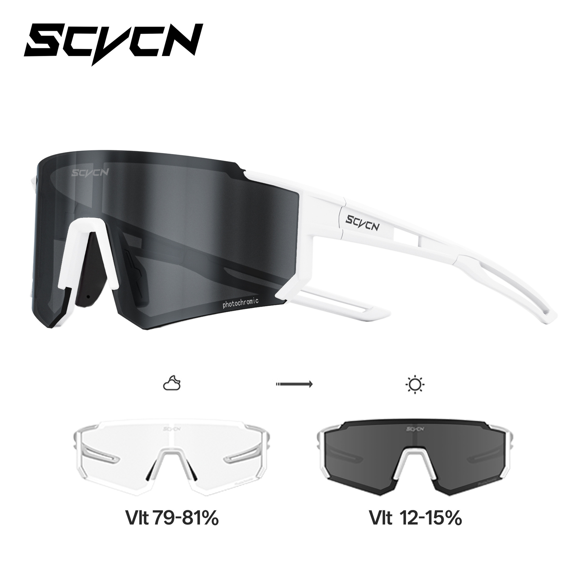 Gafas de Sol Fotocromáticas para Ciclismo de PC A Prueba de Viento para Carrera y Ciclismo de Montaña image 20
