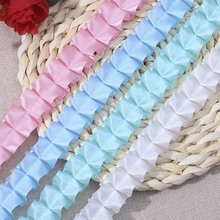 现货2.5cm褶皱丝带涤纶带荷叶边洛丽塔头饰衣服装设计diy花边辅料