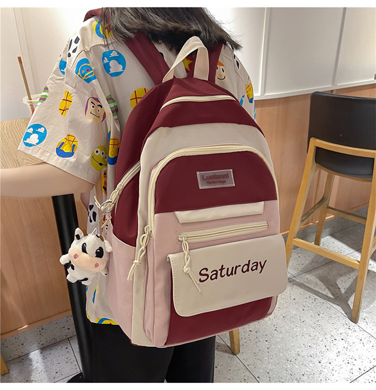 Summer Color Matching Ultra-light High Capacity Backpack display picture 23