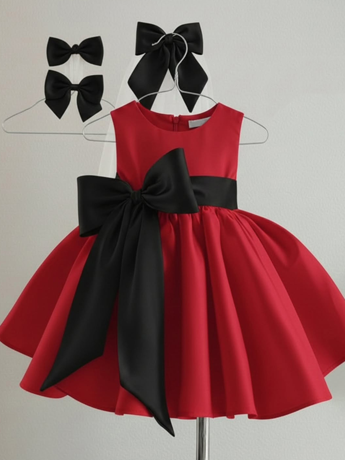 Fashionable cute children's small princess costume with bow, dress, piano performance costume, suit, new collection 2
