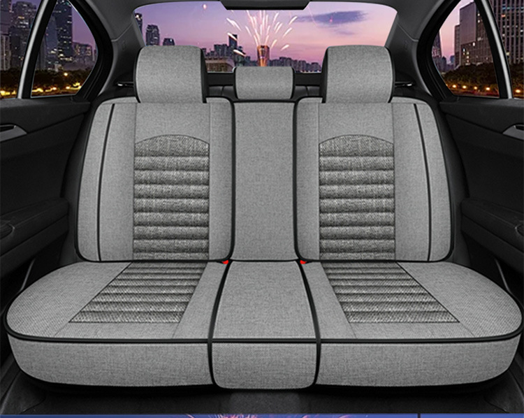 Flax Car Seat Cover, Universal, Full Coverage, Single Seat