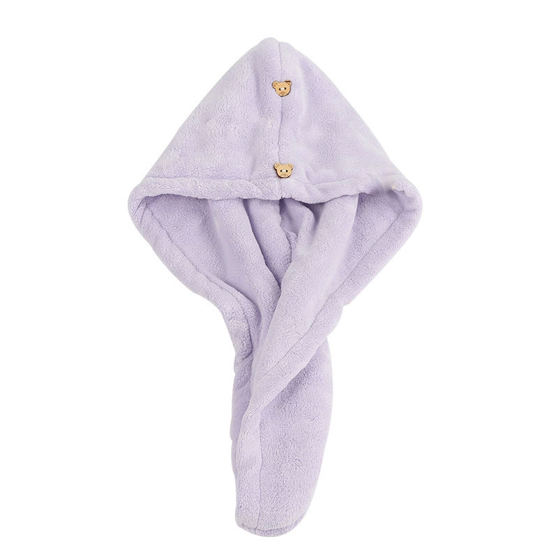 Coral hair towel, quick dry shower cap, wholesale, increased thickness, water absorbent