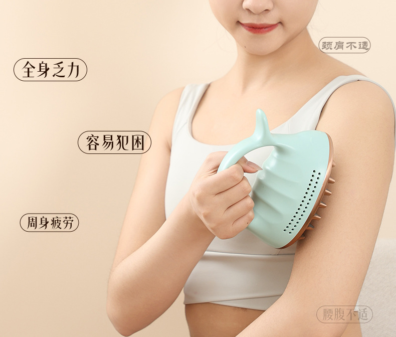 Bronze Moxa Brush Moxibustion Meridian Massage Tool with 60 Moxa Sticks for Body Shoulder Neck Abdomen Leg Care key features