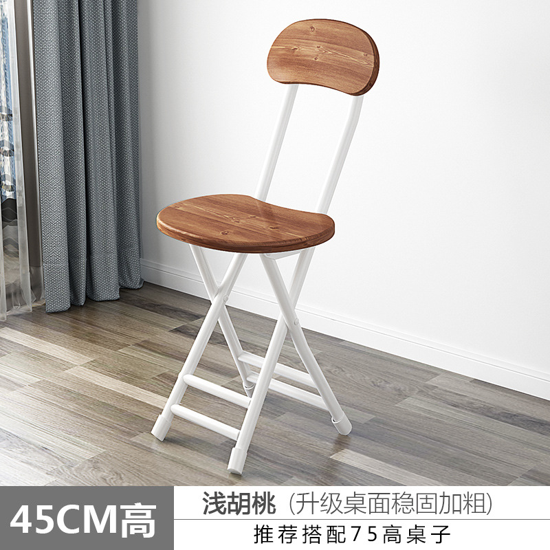 Hogar pequeña silla plegable alquiler casa estudiante dormitorio simple respaldo silla de la computadora portátil Silla de entrenamiento