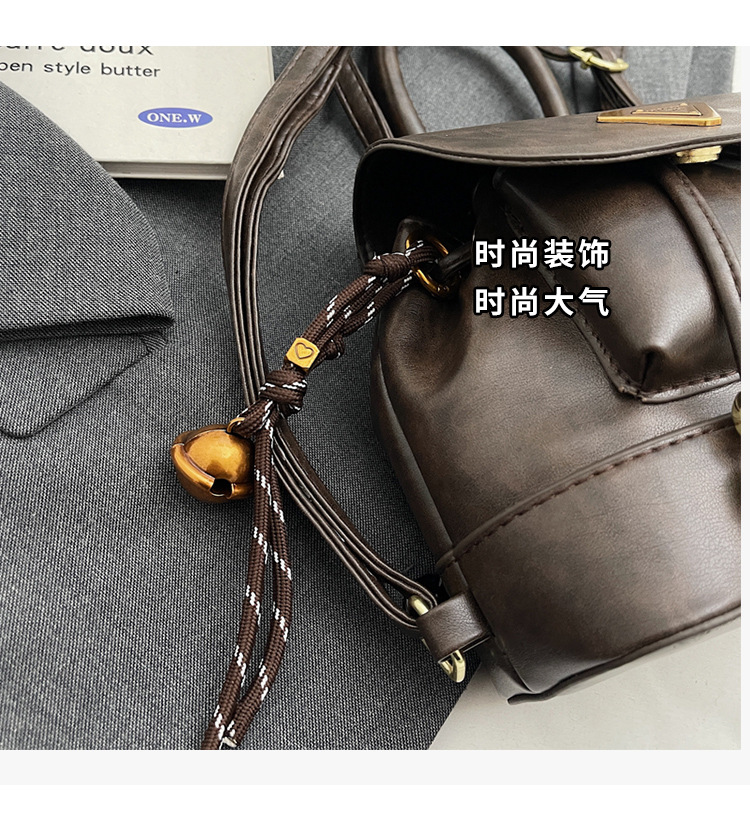 This is a new, stylish, mini, lightweight and cute shopping backpack for girls in the autumn of 2024 undefined