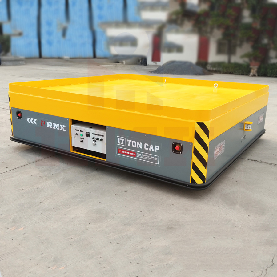 胶轮液压转弯无轨胶轮平车钢卷转运无轨电动平板车物料运输无轨车