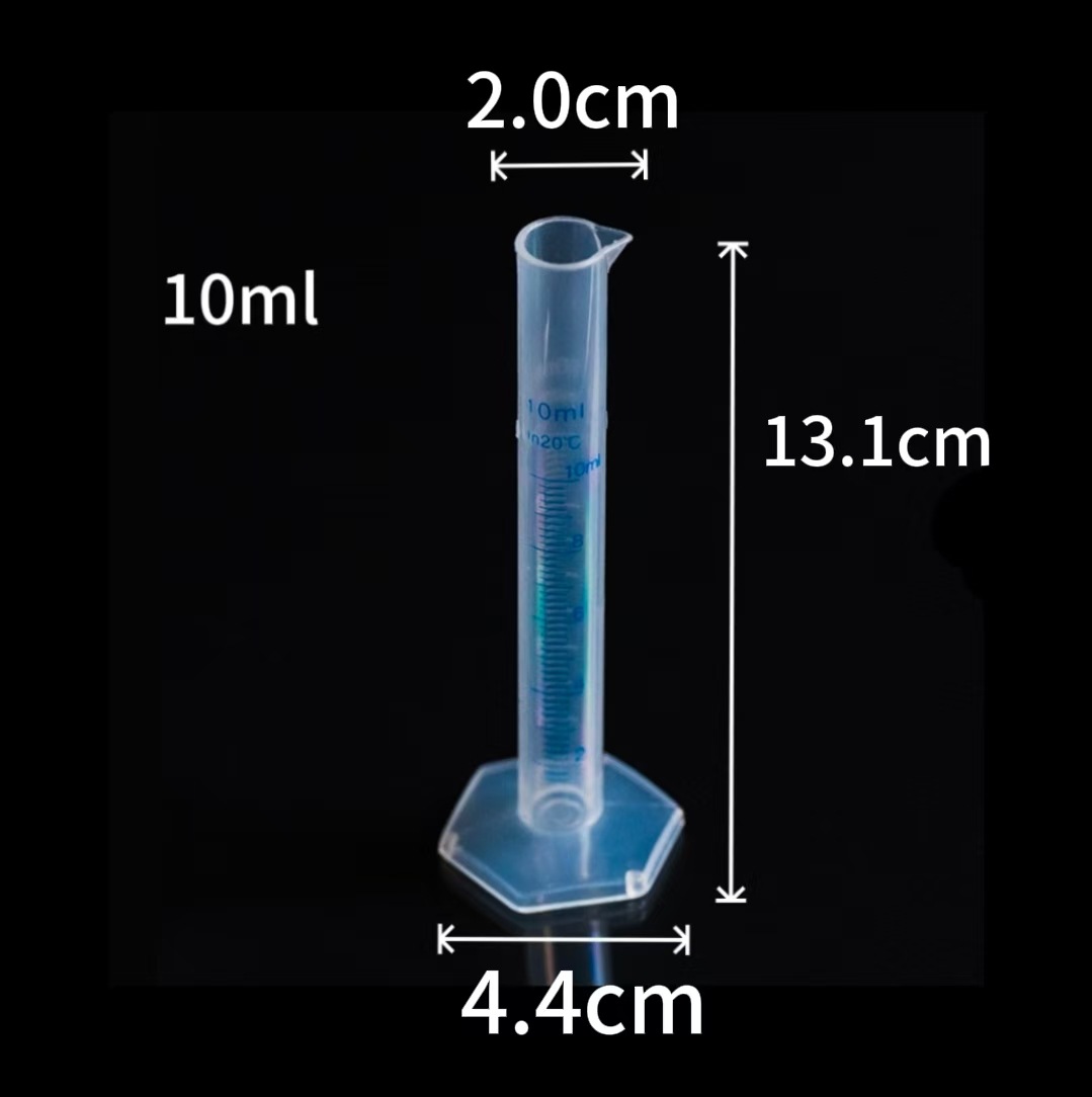 cilindro de medición de taza de plástico herramienta de pesaje resistente a altas temperaturas línea azul cilindro de medición pp escala cilindro de medición taza barril de medición