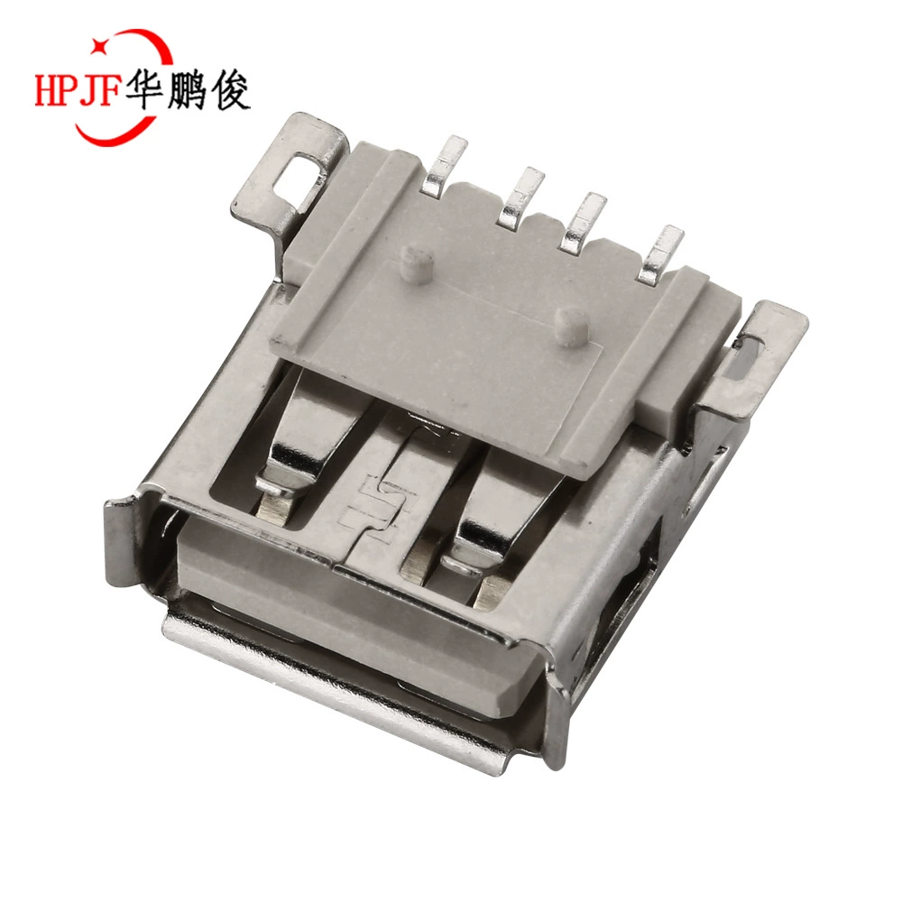 USB паста AF SMT с завитым LCP клеевым сердечником полные подушечки USB разъем USB материнская плата место 180 градусов