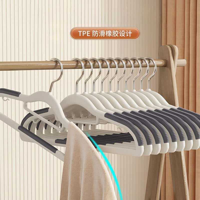衣架家用挂衣无痕防滑肩角晾晒衣挂不起包衣服挂架加粗加厚衣撑子|undefined