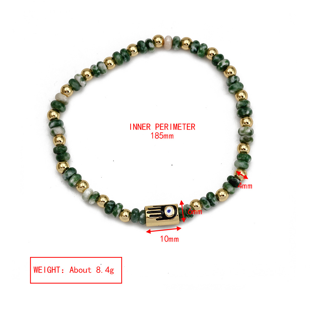 Fashion Eye Copper Beaded Bracelets 1 Piece