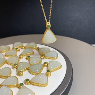 Jade Year of the Dragon Necklace Women's Jewelry Sterling Silver Accessories New Products New Chinese Style Niche Jade Pendant Jewelry Hetian Jade National Style