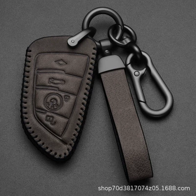 x5x6x1z4x3 high-grade leather key case – Static Rod/Key Bag - bmw-c-blade-4-keys-brown-high-grade-leather