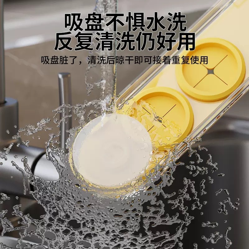 跨境新款吸盘滑动挂钩厨房收纳柜门收纳器免打孔橱柜门收纳置物架|undefined