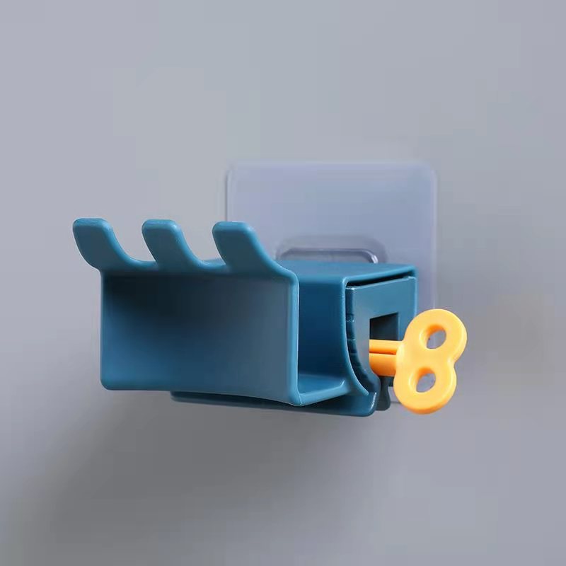Toothpaste Dispenser, Toothbrush Cup Holder, No-drill Wall-mounted Multifunctional Toothpaste Squeezing Tool_voghion.com