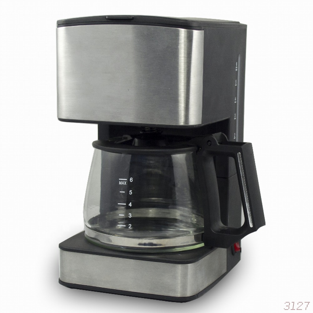 Mayorista cafetera de goteo transfronteriza con bandeja caliente desmontable soporte de embudo cafetera de goteo doméstica