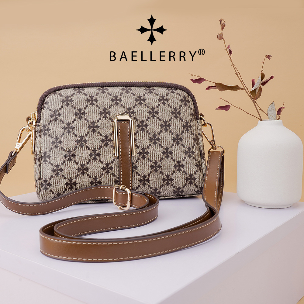 baellerry new women's crossbody bag European and American cross pattern MINI small square bag versatile portable shoulder bag for women_voghion.com