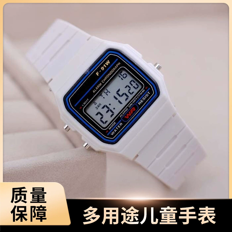 Производитель оптовых студенческих часов F-91w спортивные цифровые часы многофункциональные светящиеся будильники детские квадратные цифровые часы
