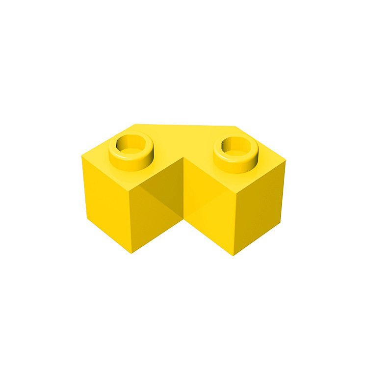 [50g] MOC High Brick Parts 87620 Small Particle Assembled Building Blocks 2x 2 Corner Brick Corner Brick Accessories Cross Border