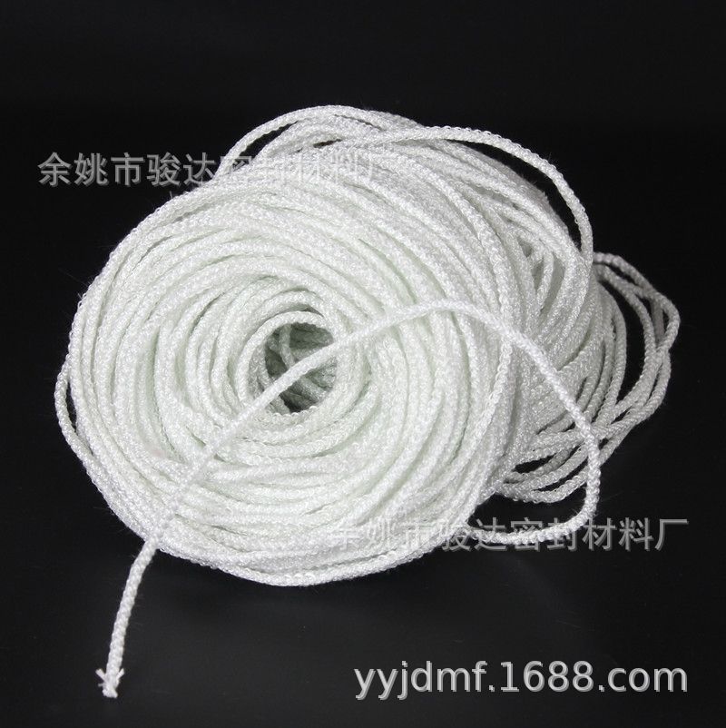 灯芯绳导油绳环保油玻璃纤维绳密封绳 防火绳绝缘绳玻纤编织绳